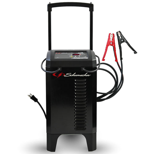 Schumacher Electric Automatic Wheeled 6A Car Battery Charger and 250A Engine Starter, 6-in-1 Solution, Maintainer, 40A Boost, for 6V/12V Power Sport, Automotive, and Marine Batteries, SC1325