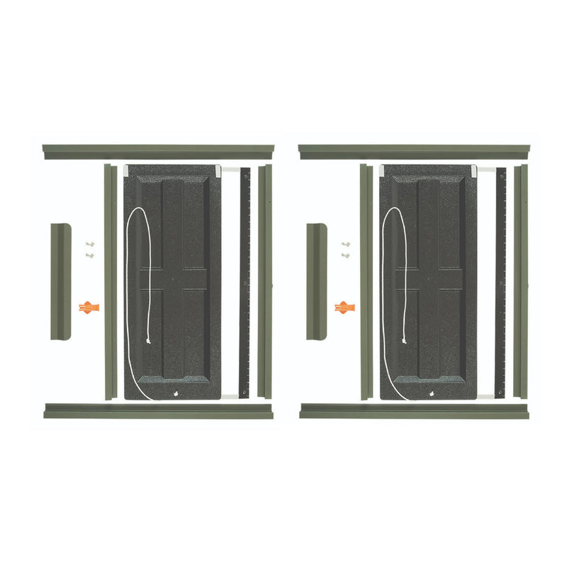 Shadow Hunter DIY Hunting Blind ShadowView Bow Window Kit, Includes Blackout and Scent Free Protection, 2-Pack