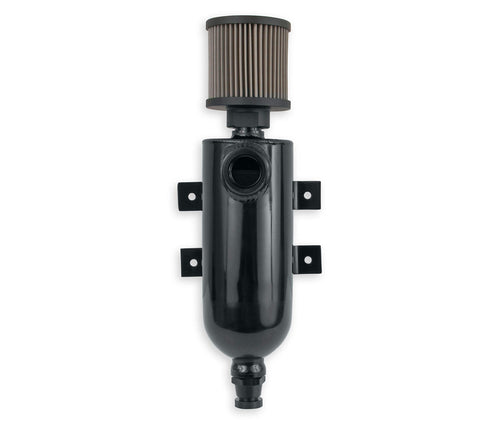 Catch Can Earl's W/An O-Ring Inlet & Filter-Blk