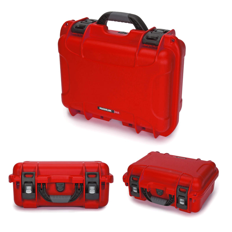 Waterproof Hard Case Nanuk 915 with Foam Insert for DJI Mavic Air 2 - Red