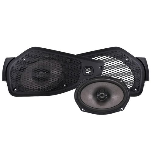 6x9" MB Quart Tuned Rear Coaxial Speakers Upgrade for Jeep Wrangler/Gladiator, with Magnesium Dome Tweeter with Detachable Phase Lens, 220W Peak Power