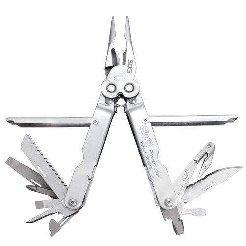 POWERLOCK SOG S62N-CP MULTI-TOOL WITH V-CUTTER (SILVER)