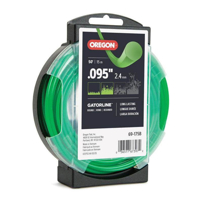 Oregon Round Gatorline Weed Wacker/String Trimmer Line, .095 in. by 50 FT