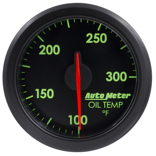 Airdrive Autometer 2-1/6in Oil Temp Gauge 100-300 Degrees F - Black