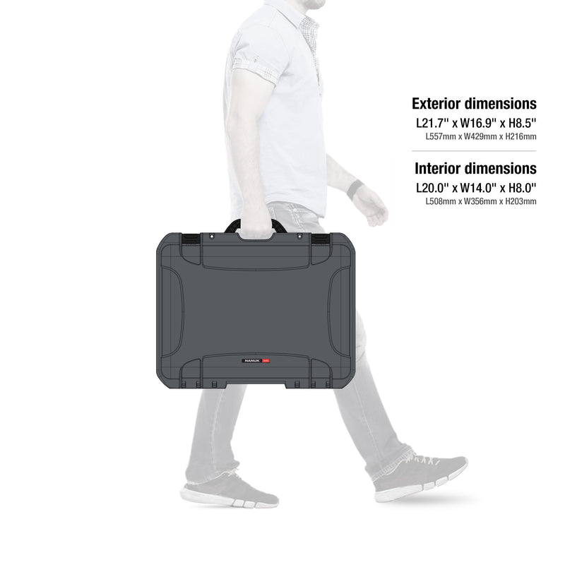 Graphite Nanuk 940 Waterproof Hard Case with Foam Insert