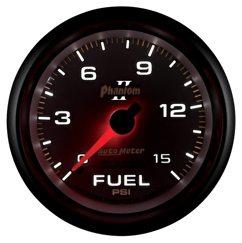 Auto Meter Phantom II 7811 Mechanical Fuel Pressure Gauge