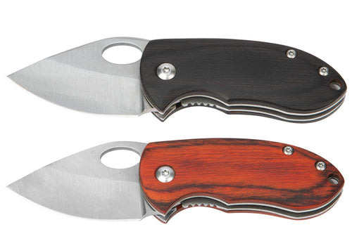 W9370 Performance Tool Hardwood Handled Pocket Knife with Clip Point Blades and Blade Lock Mechanism - Ideal for Mechanics, Campers, and Sportsmen (2 Pieces)