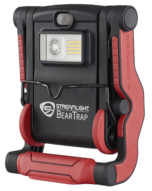 BearTrap Streamlight 61520 2000 Lumen Multi-Function Worklight with Magnetic Base and Hang Hook, 120V/100V AC, Red