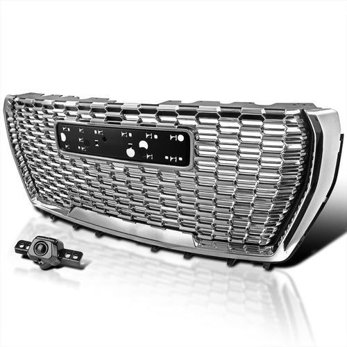 Chrome Denali Style Spec-D Tuning Front Hood Grill Grille Compatible with 2021-2023 GMC Yukon XL