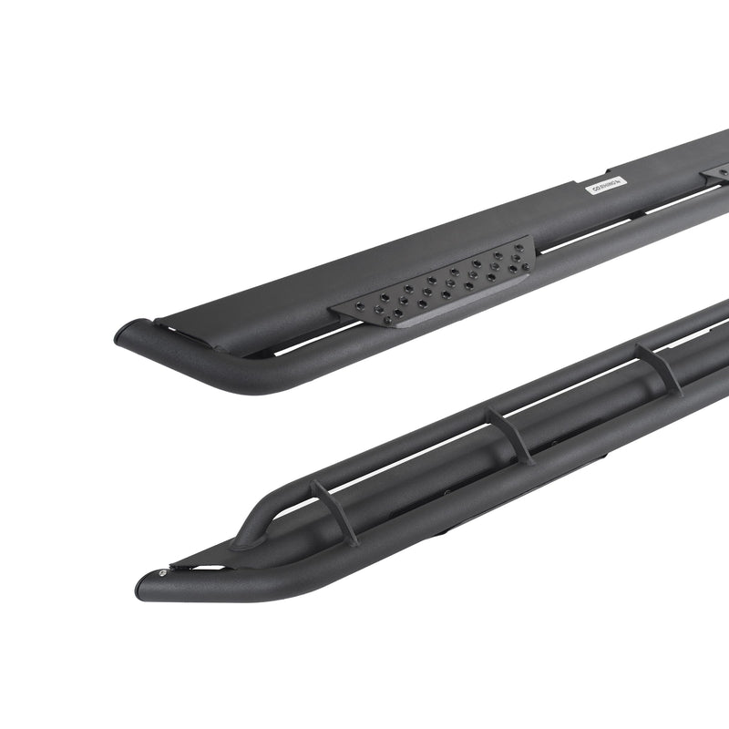 Dominator Xtreme DT Side Steps | Go Rhino 73" Mild Steel, Textured Black | DT60073T