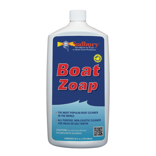 Boat Cleaner Sudbury Zoap, Multi-Purpose Boat Soap, Essential Boat Accessories, 32 oz.