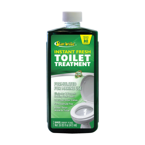 Instant Fresh STAR BRITE Toilet Treatment - Pine Scent, Odor & Waste Control, 16 OZ (071718)