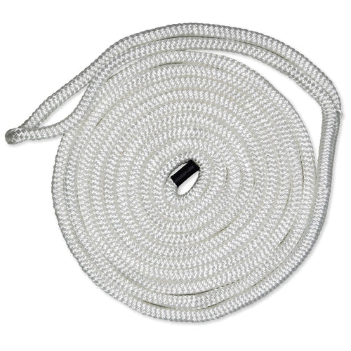 Dock Line CMP Cordage CDL5825WH, 5/8" Diameter - 25' Length, Double Braid, White