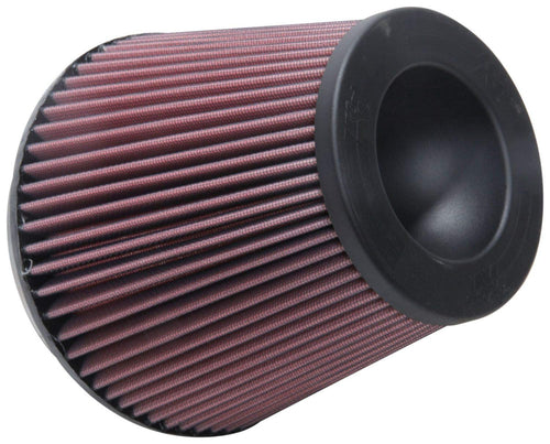 High-Flow K&N Original Lifetime Universal Clamp-On Air Filter: High Performance, Premium, Washable: Flange Diameter: 6 In, Filter Height: 6.5 In, Flange Length: 1 In, Shape: Reverse Conical, RF-10420