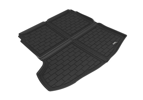 3D MAXpider Kagu Custom Fit Black Cross Fold Cargo Liner Compatible with Mazda Mazda3 Sedan 2019-2025 - Cargo Liner