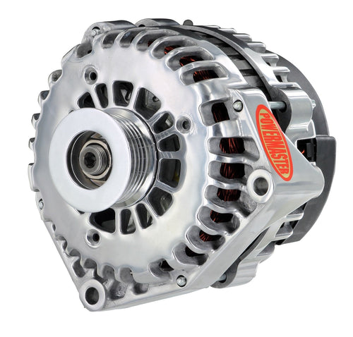Alt GM Powermaster AD244 Polish 220A 6 grv Pulley w/2 pin FR-L VR