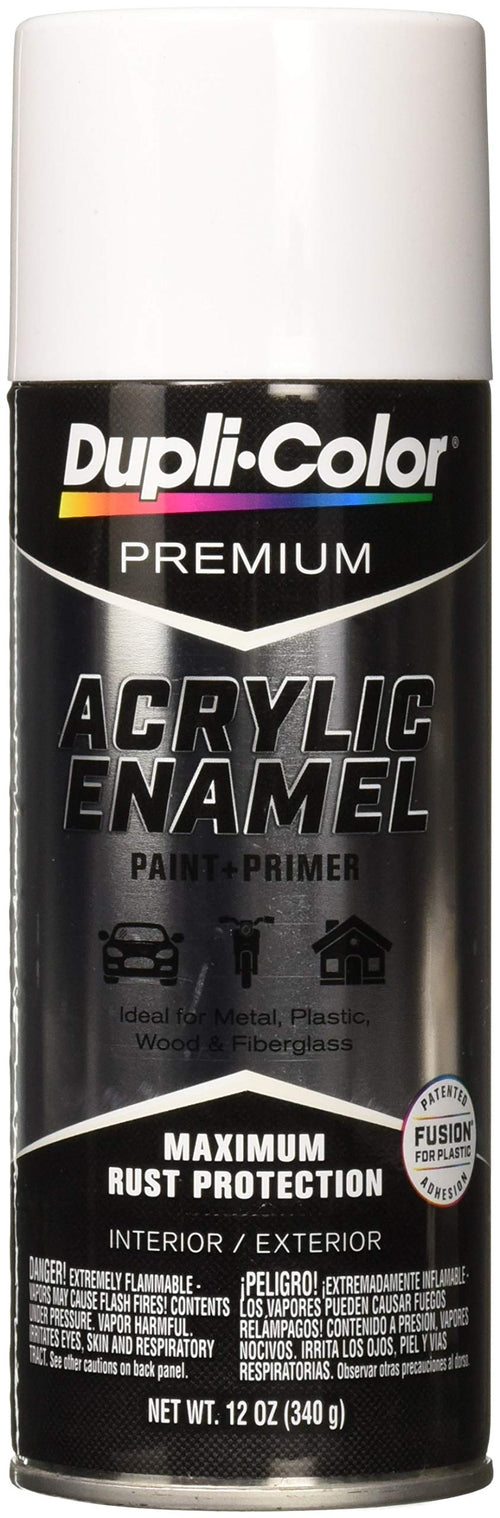 Premium Acrylic Enamel Dupli-Color Spray Paint - Gloss White - 12 oz. Aerosol Can