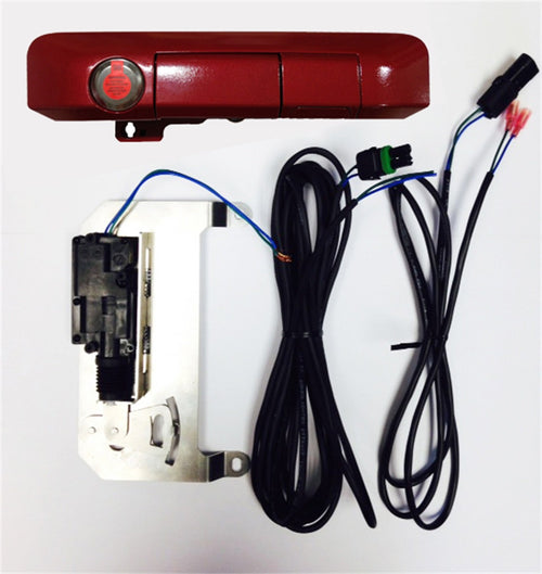 Power Tailgate Lock Pop & Lock PL85401 with Bolt Codeable Technology for Toyota Tacoma (Smart Lock Combo) Barcelona Red