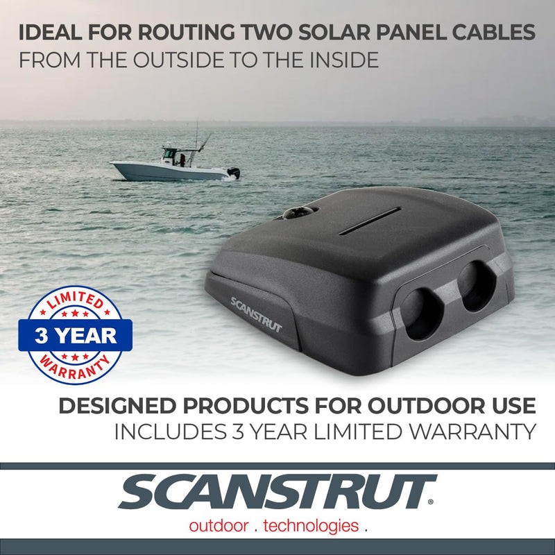 Scanstrut Double DS-HD10-BLK Horizontal Cable Seal - Black