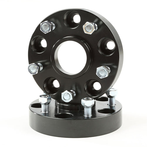 Wheel Spacer Kit, Rugged Ridge 1.25 Inch, Black, 5x5 | 15201.14 | Fits 1999-2004 Jeep Grand Cherokee; 2007-2018 Jeep Wrangler JK