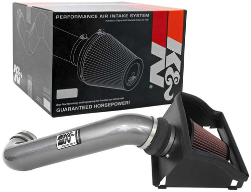 K&N Cold Air Intake System: Performance Increase & Towing, High-Flow Air Filter: Compatible with 2021-2024 FORD: F150, 77-2616KC