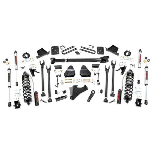 6" Rough Country Coilover Lift Kit for 17-22 Ford Super Duty | 4 Link - 56058