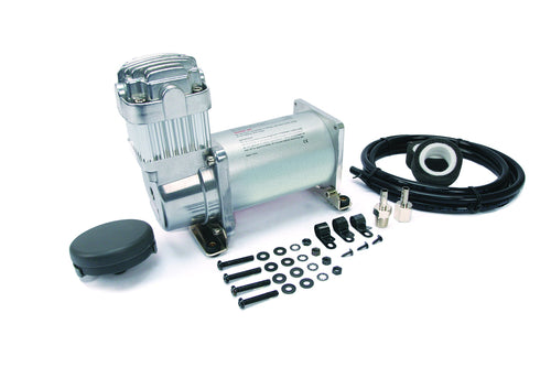 325C VIAIR Silver Compressor (12V, 33% Duty, Sealed, w/o Leader Hose, w/o Check Valve)