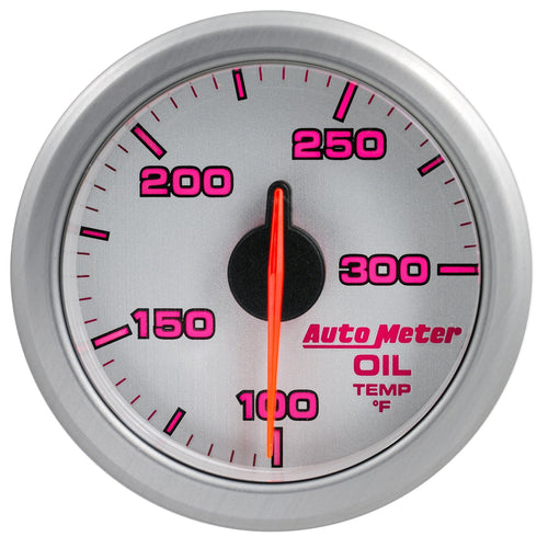 2-1/16" AutoMeter 9140-UL Oil Temp, 100-300`F, Airdrive, Silver