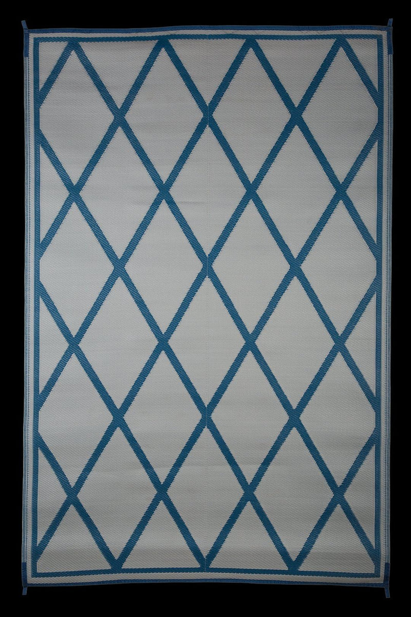 Diamond Faulkner 68912 Mat 9x12 Blue/ivory