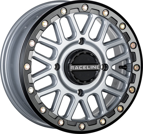 Raceline Podium A93SG-47037+38 Beadlock Wheel - 14x7-6+1 Offset - 4/137 - Black/Gray