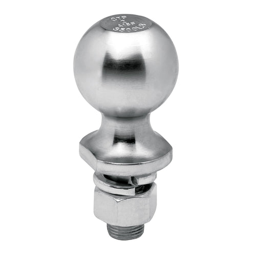 Reese Tow Ready 63850 Class IV Hitch Ball, Zinc - 2" Ball x 1" x 3-3/8", 7,500 lbs.