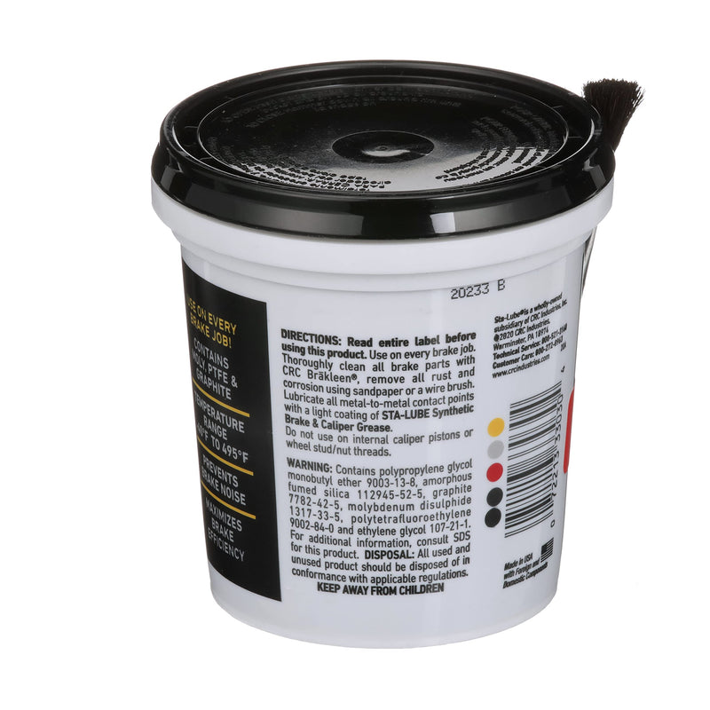 Brake Caliper Synthetic Grease CRC Sta-Lube - 12 Wt Oz.