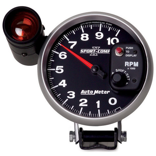 Auto Meter Sport-Comp II 5" 10000 RPM Shift-Lite Tachometer 3699