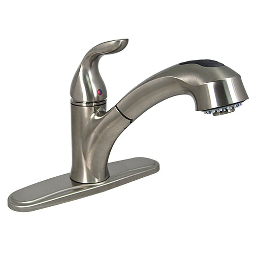 Valterra Phoenix Faucets PF231441 Premium Collection Single Handle Pull Out Kitchen Faucet, Brushed Nickel