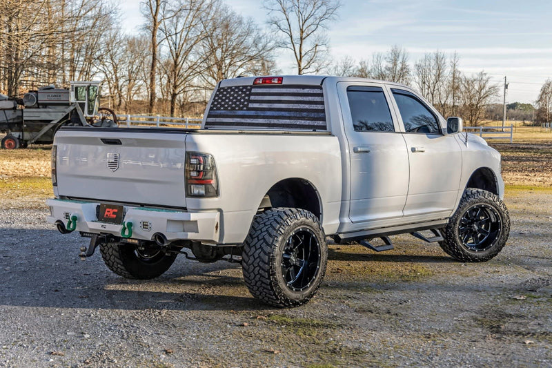 Rough Country Adjustable SRX2 Aluminum Steps for Ram 1500/2500/3500 (2010-2018) Crew Cab - Modular Running Boards with Slide-Adjust Steps