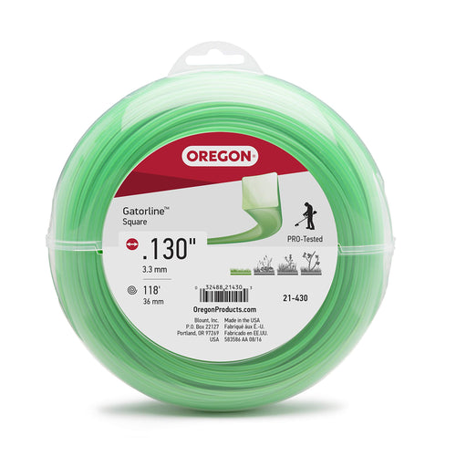 Oregon Gatorline 21-430 1-Pound Coil of .130-Inch-by-120-Feet Square String Trimmer Line