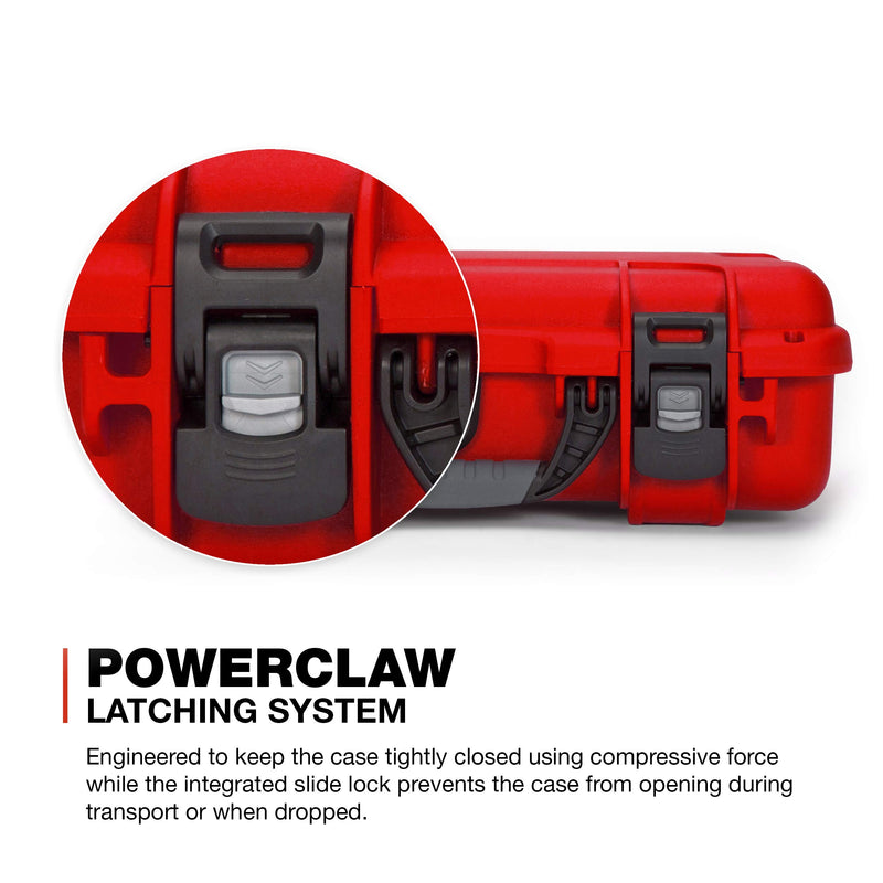 Waterproof Nanuk 910 Carry-on Hard Case with Foam Insert for DJI Mavic Mini 2 Fly More - Red