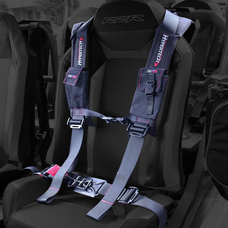 UTV Hypertech 3001003 4-Point Safety Harness, 2" Black Nylon Straps