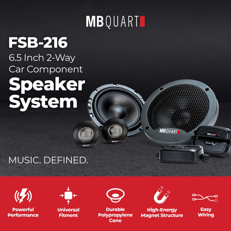 Formula Series MB Quart 6.5" Component Speaker System