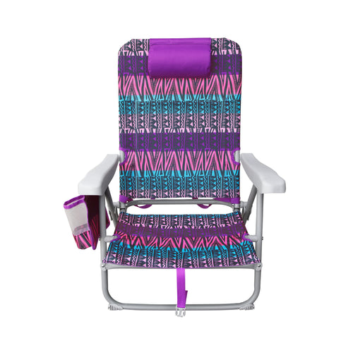 Backpack Hurley Beach Chair, One Size, Alloy Steel, Lightweight, Pink Violet