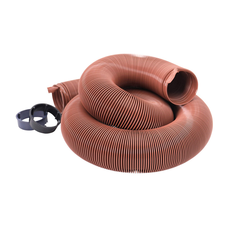 20-Foot Valterra EZ-Flush RV Sewer Hose, Heavy Duty Universal Sewer Hose for Camper RV