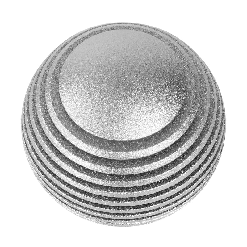 NRG Innovations Universal Aluminum SK-703SL Shift Knob with Thread Adapters, Heat Sink Style Round Ball Shape, Silver