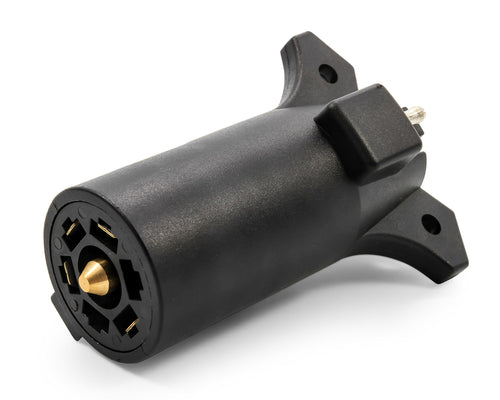 7-to-5 Way Connector Camco | Designed to Connect 5-Way Trailer Plug to 7-Way Receptacle | Features Corrosion-Resistant Housing (50021)