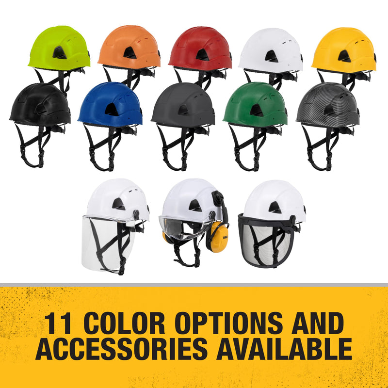 Type II DEWALT DPG22V White Class C 4-Point Ratcheting Vented Safety Helmet