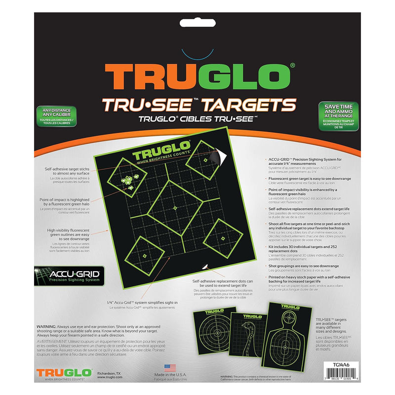 TRUGLO 5-Diamond TRU-SEE Reactive Splatter Target