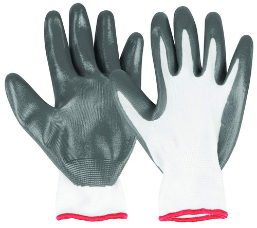 W89023 Performance Tool Nitrile Coated Gloves (gray, Large), Unisex-Adult, 5 Pack