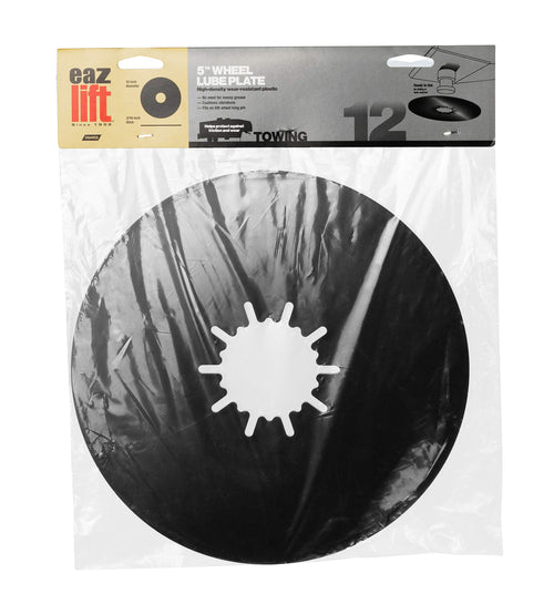 EAZ-Lift Camco 12” 5th Wheel Lube Plate/RV Camper - Features No Tool Installation & Protects against Friction and Wear 5th Wheel Trailer - Crafted of Wear-Resistant Plastic (44674)