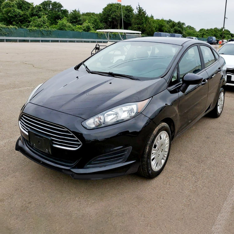 Front Bumper Lip Spoiler Splitter Spec-D Tuning Glossy Black Compatible with 2014-2019 Ford Fiesta S SE Titanium