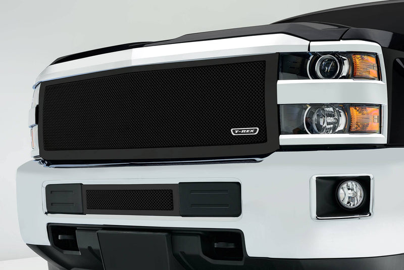 2015-2019 Silverado HD T-Rex Grilles Upper Class Series Main Grille, Black, 1 Pc, Replacement - PN #51123