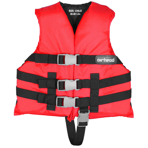 Children's Airhead General Purpose Life Vest, Coast Guard Approved, 30-50lbs